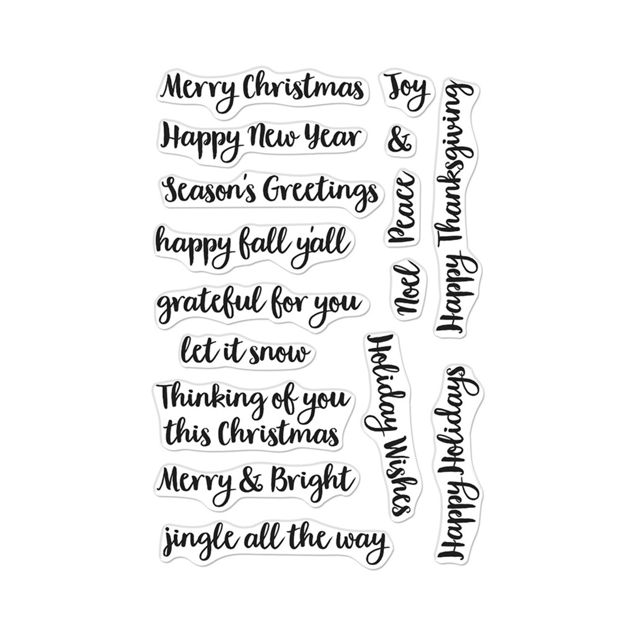 Hero Arts Clear Stamps 4&#x22;X6&#x22;-Holiday Season Messages